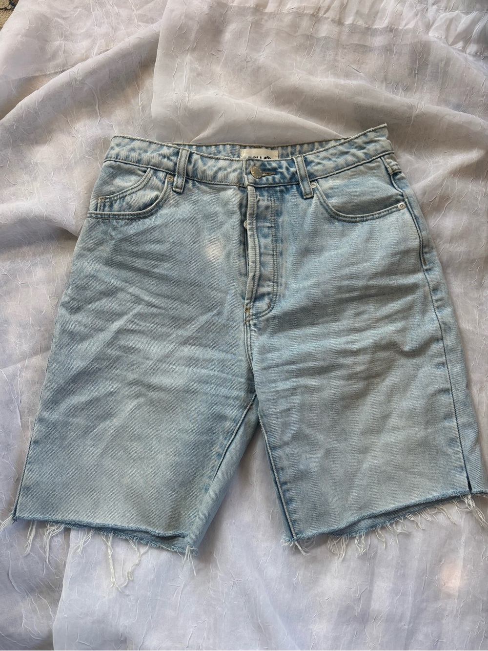 ROLLA'S Light Blue Denim Cutoff Shorts